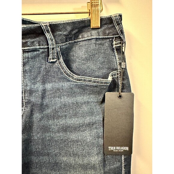 NWT $159 TRUE RELIGION WOMEN'S JEANS 29 BECCA EXPOSED BUTTON FLY BOOTCUT JEANS - Picture 9 of 16